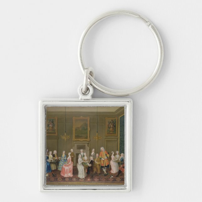 Chaveiro Tea party em Casa do senhor Harrington, St James (Frente)
