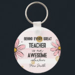 Chaveiro teacher teaching assistant  Daisy TA<br><div class="desc">This AWESOME Teacher and Staff assistant  gift which is perfect for teacher and staff appreciation week to give to any teacher in your life and make them feel extra special. Simply type your personalized message in the image to add that personal touch. Designed by The Arty Apples Limited</div>
