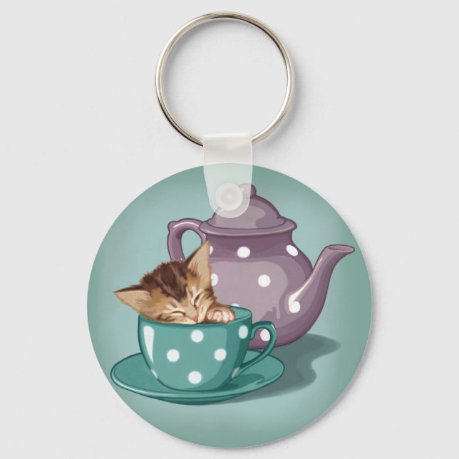 Chaveiro Teacup Kitten (Frente)