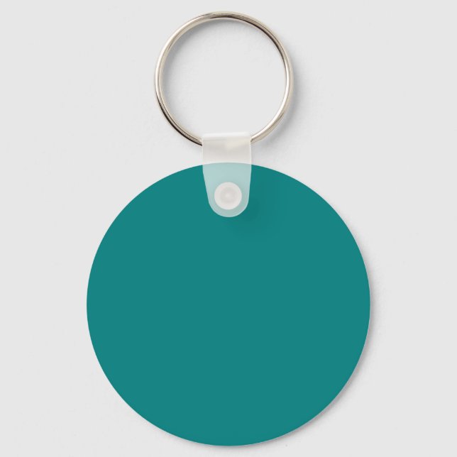 Chaveiro Teal Green - Cor 008080 - Opção para adicionar um  (Frente)