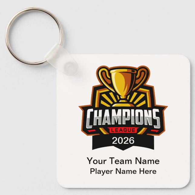 Chaveiro Team Championship Theme Bulk Custom Keychains (Frente)