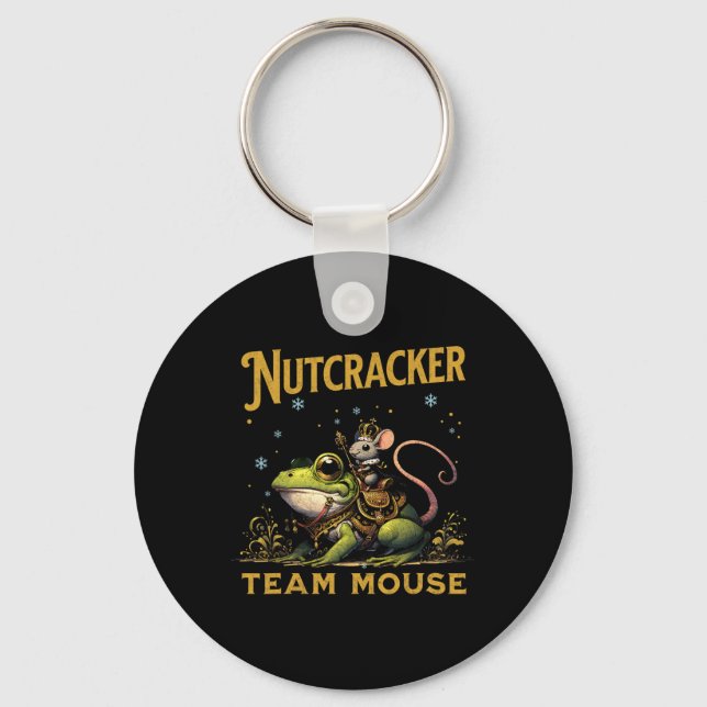 Chaveiro Team Mouse King Nutcracker Riding Frog Llet Dance  (Frente)