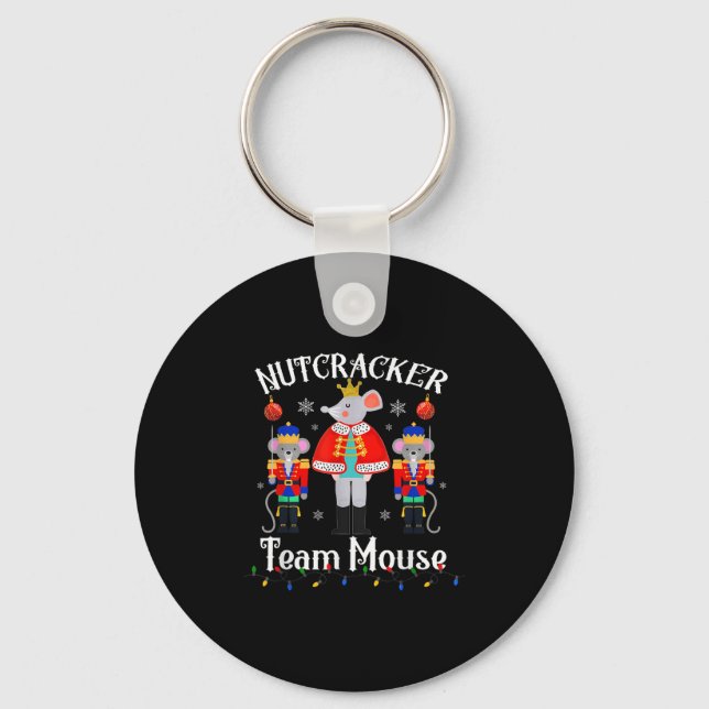 Chaveiro Team Mouse Nutcracker Christmas Dance Funny Soldie (Frente)