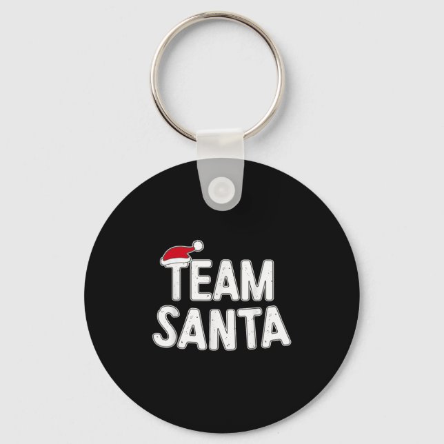 Chaveiro Team Santa Shirt Adult Kids Christmas Santa Squad  (Frente)