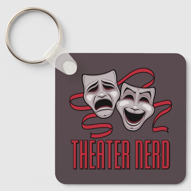 Chaveiro Teatro de Comédia e Tragédia Nerd (Frente)