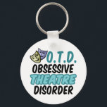 Chaveiro Teatro Engraçado<br><div class="desc">Estou obcecado com a teatria. Sou um ator dramático feito para a vida no palco! Excelente de presente engraçado para um dramaturgo ou atriz que tem uma perturbação obsessiva do teatro.</div>