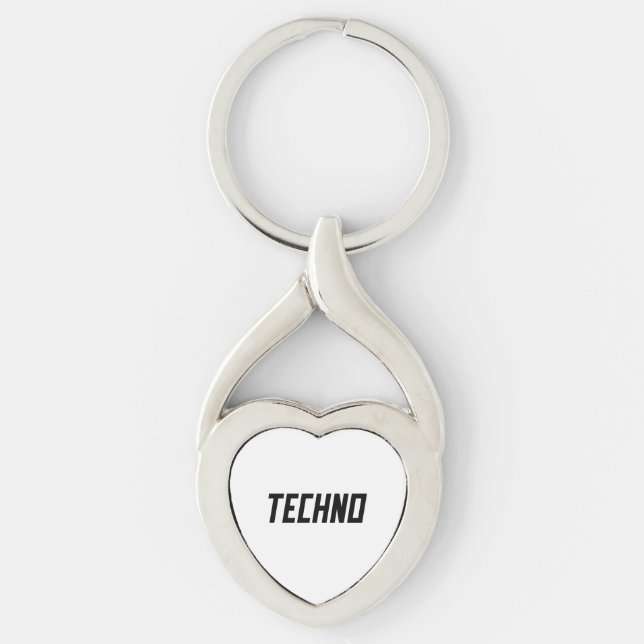 Chaveiro TECHNO Music (Frente)