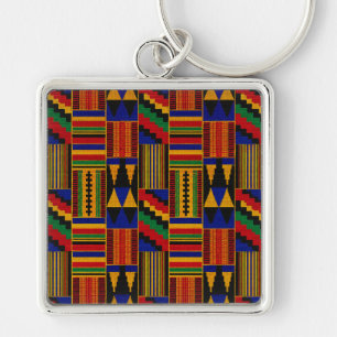 Chaveiro Tecido Kente Estilo Africano