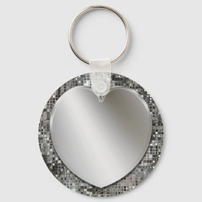 Chaveiro Tecla Silver Heart (Frente)