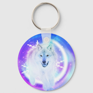 Chaveiro Tecla White Wolf art design