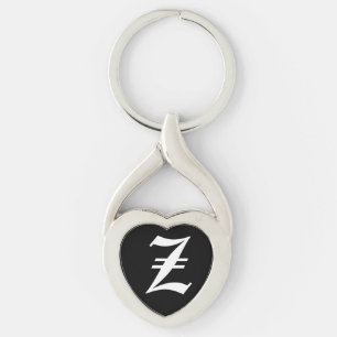Chaveiro Tecla "Z" Black Heart