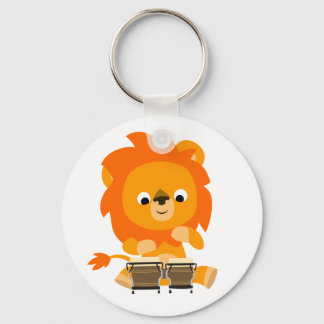 Chaveiro Teclado Bongos de Pagamento de Leão de Cartoon Bon