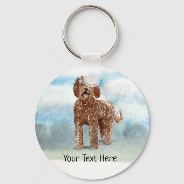 Chaveiro Teclado Personalizado Labradoodle (Frente)