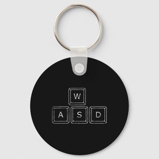 Chaveiro Teclas De Jogo Wasd Para Pc Presente De Computador (Frente)