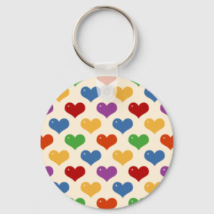 Chaveiro Teclas de padrão de cores múltiplas