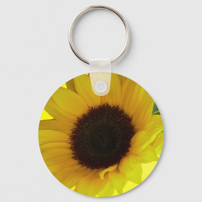 Chaveiro Teclas Sunflower Cadeias Cheerful Yellow Flower Gi (Frente)