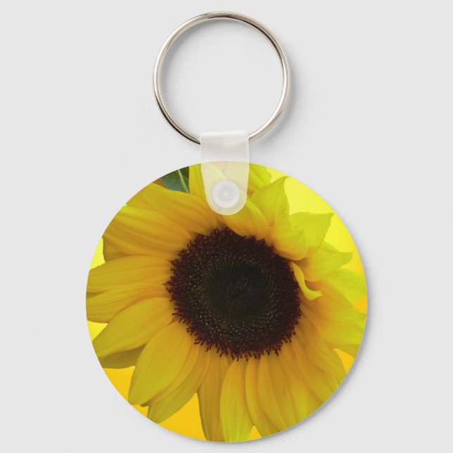 Chaveiro Teclas Sunflower Cadeias Cheerful Yellow Flower Gi (Frente)