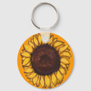 Chaveiro Teclas Sunflower Cadeias Cheerful Yellow Flower Gi