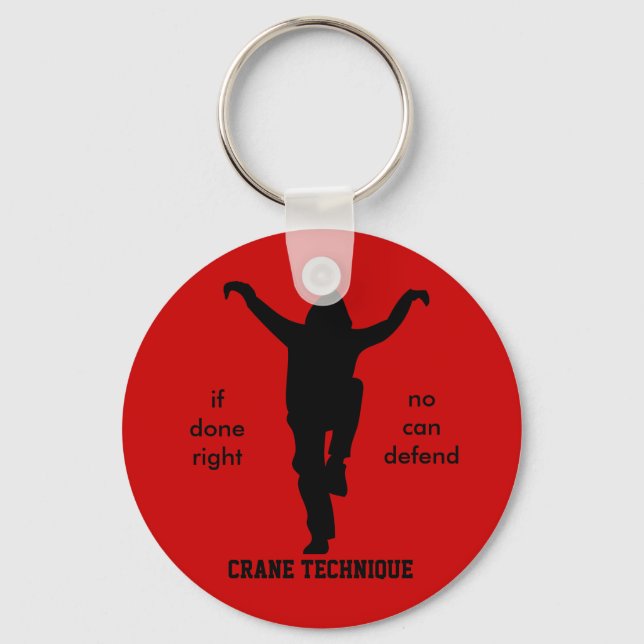 Chaveiro Técnica De Crane - Karate Kid Não Pode Defender (Frente)