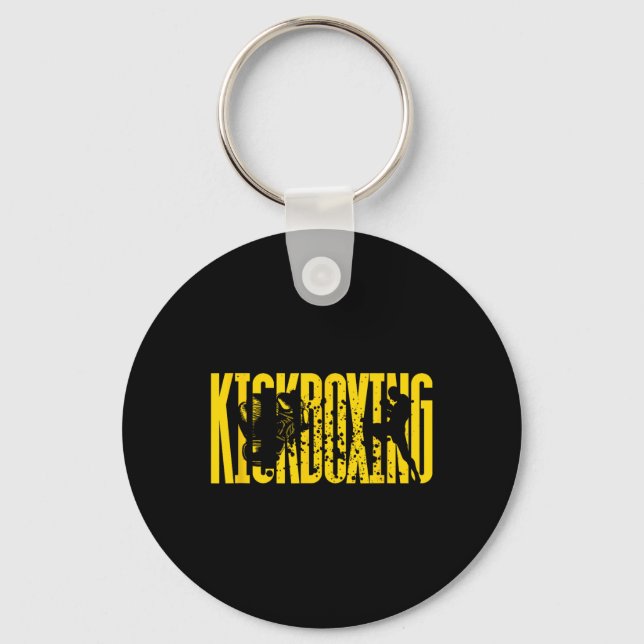 Chaveiro Técnica de luta de Kickboxing (Frente)