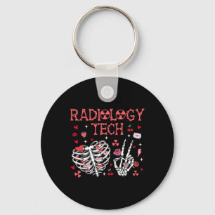 Chaveiro Técnico de Radiologia Caixa Torácica Esqueleto Mão