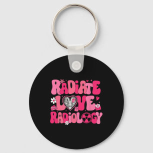 Chaveiro Técnico de Radiologia de Amor Radiante Groovy Val