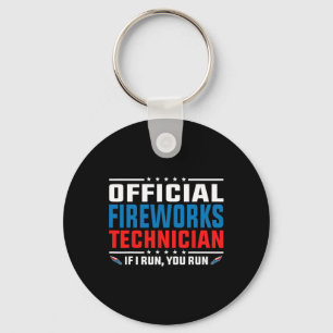 Chaveiro Técnico Oficial de Fogos de Artifício 4 de Julho P