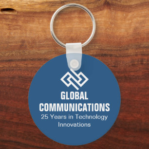 Chaveiro Tecnologia de Computador Personalizada Azul Cibern