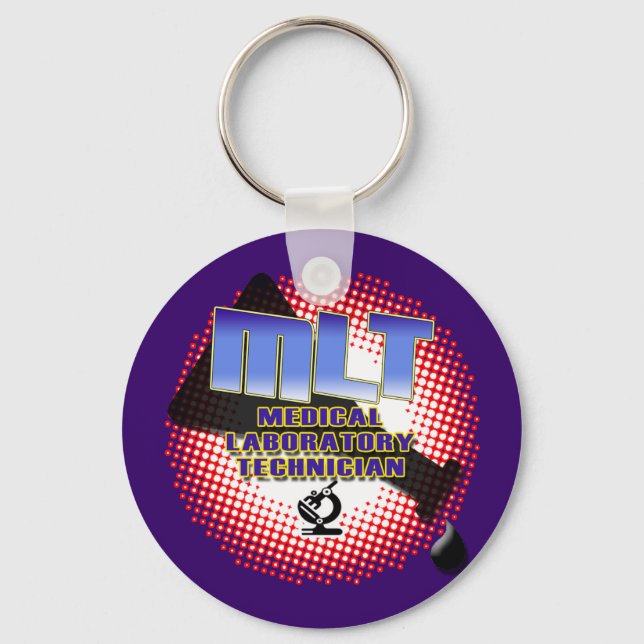 Chaveiro Tecnologia de Laboratório Médico MLT da EXPLOSÃO (Frente)