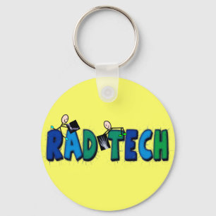 Chaveiro Tecnologia do Rad com design de pessoas e de raios
