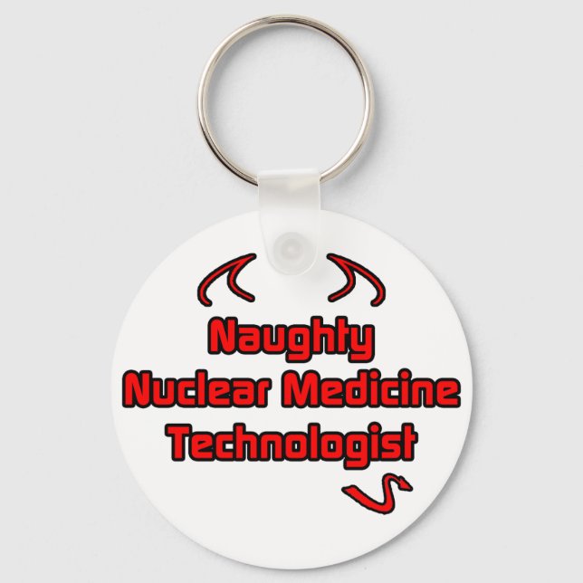 Chaveiro Tecnólogo de Medicina Nuclear travesso (Frente)