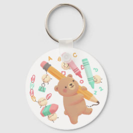 Chaveiro Teddy's Back to School Illustration