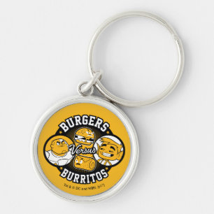 Chaveiro Teen Titans Go! Burgers Versus Burritos