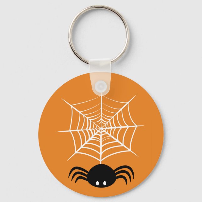 Chaveiro Teia de Aranha de Halloween  (Frente)