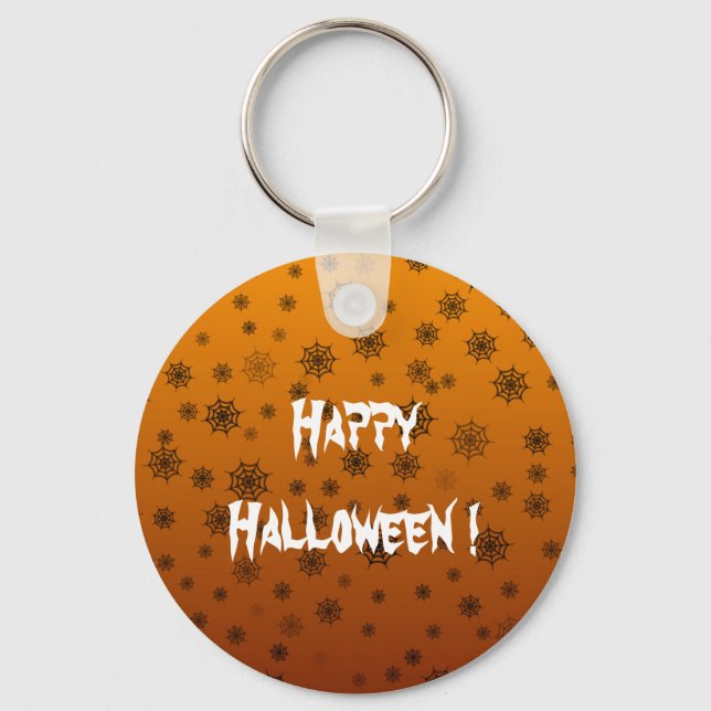 Chaveiro Teia de Aranha de Halloween (Frente)