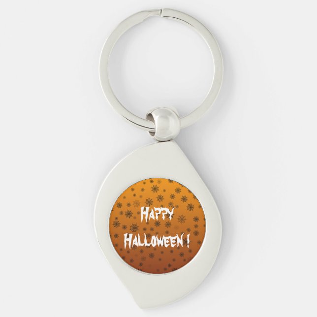 Chaveiro Teia de Aranha de Halloween (Frente)