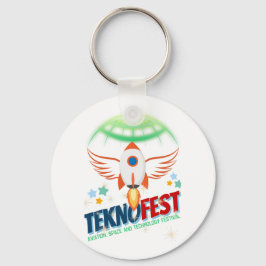Chaveiro TEKNOFEST Design de Foguete - Aviação e Tecnologia