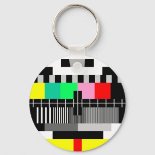 Chaveiro Tela de teste de tv a cores retrorreflectoras