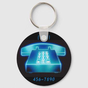 Chaveiro Telefone azul customizável