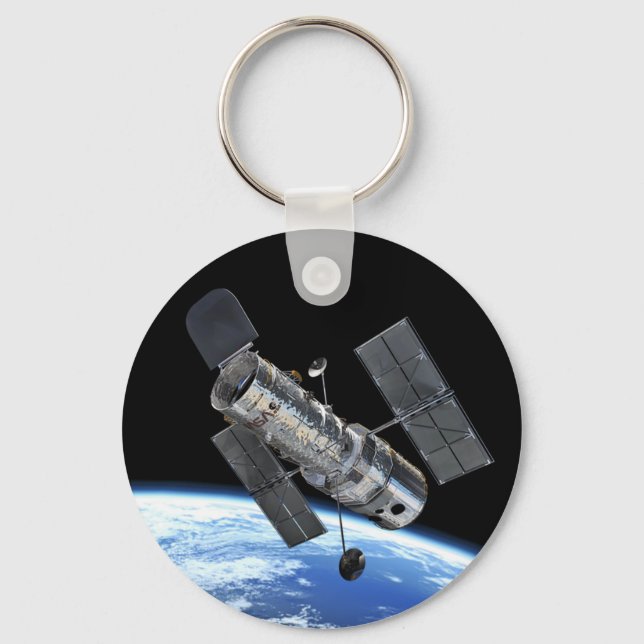 Chaveiro Telescópio Espacial Hubble em Órbita da Terra Foto (Frente)