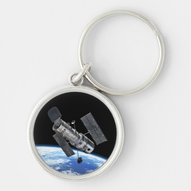 Chaveiro Telescópio Espacial Hubble em Órbita Terrestre Fot (Frente)