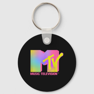 Chaveiro Televisão de Música MTV Pink Neon Retro