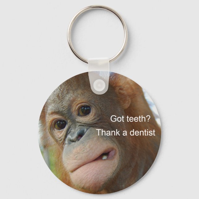 Chaveiro Tem dentes? Obrigado dentista (Frente)