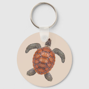 Chaveiro Tema da Natureza da Tartaruga do Mar