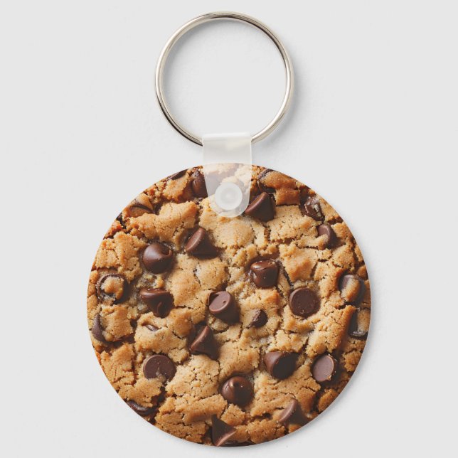 Chaveiro Tema de Biscoito de Chocolate Chip Legal  (Frente)