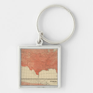 Chaveiro Temperatura média anual, esboço hipótico