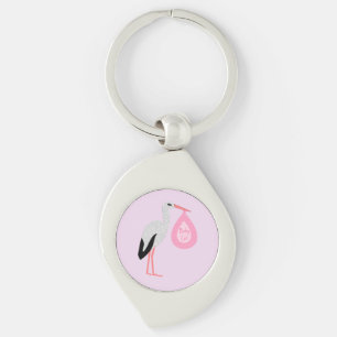 Chaveiro Tempestade de bebê rosa Bonito