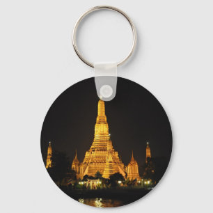 Chaveiro Templos Wat Arun em Bangkok à noite