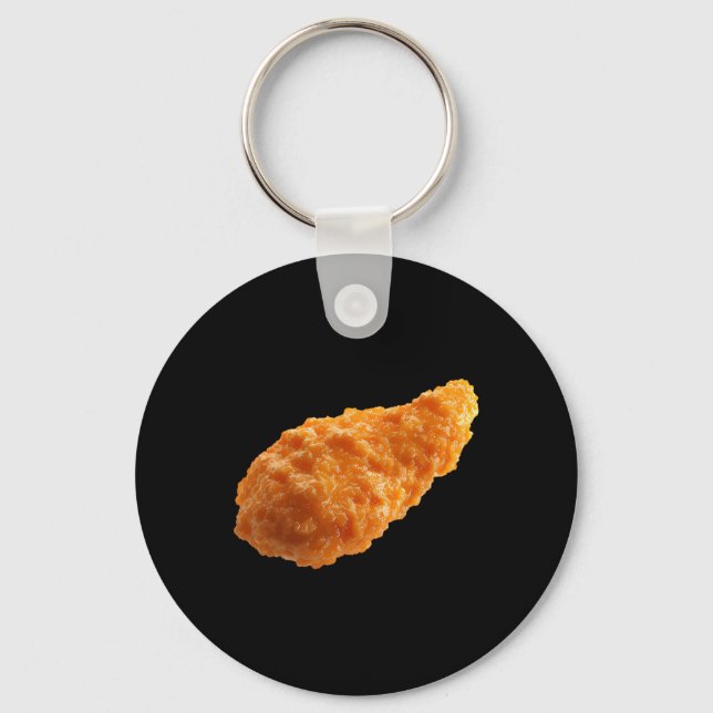Chaveiro Tender de Frango Crocante Amante de Nuggets de Com (Frente)