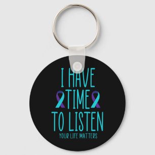 Chaveiro Tenha Tempo Para Ouvir O Suicídio Sensibilização P